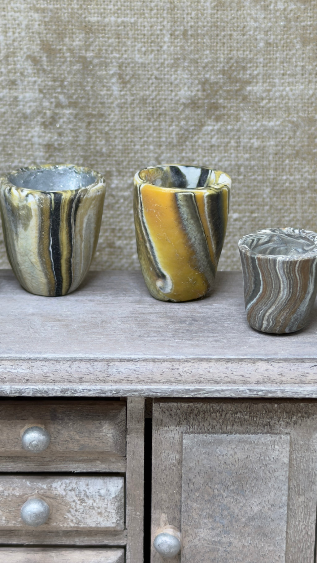 Miniature Table Pot Set of 6