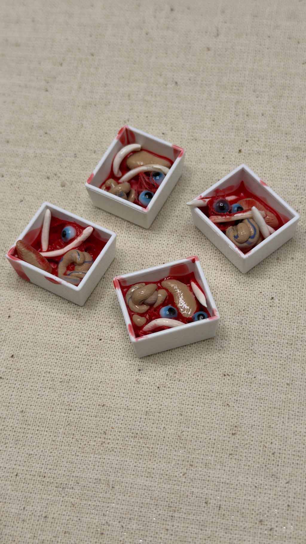 Miniature Gore Tray for Haunted Dollhouses