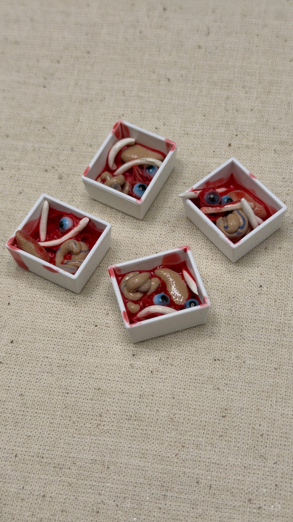 Miniature Gore Tray for Haunted Dollhouses