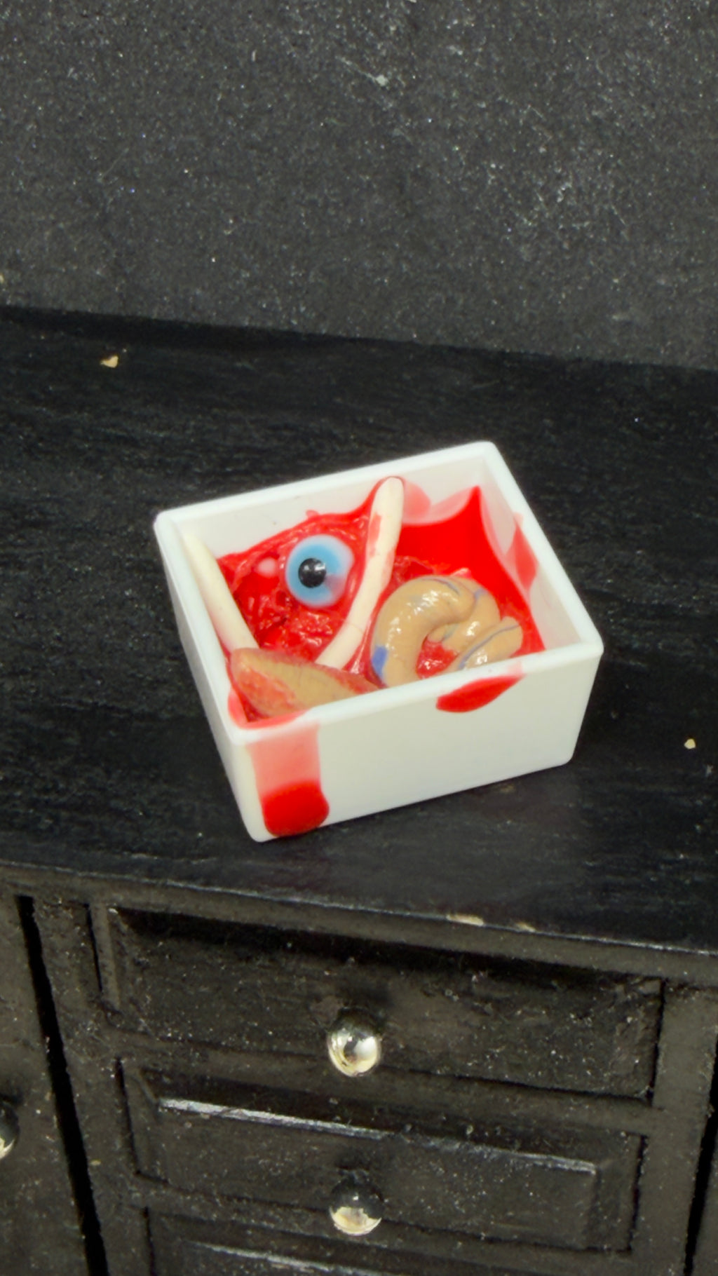 Miniature Gore Tray for Haunted Dollhouses