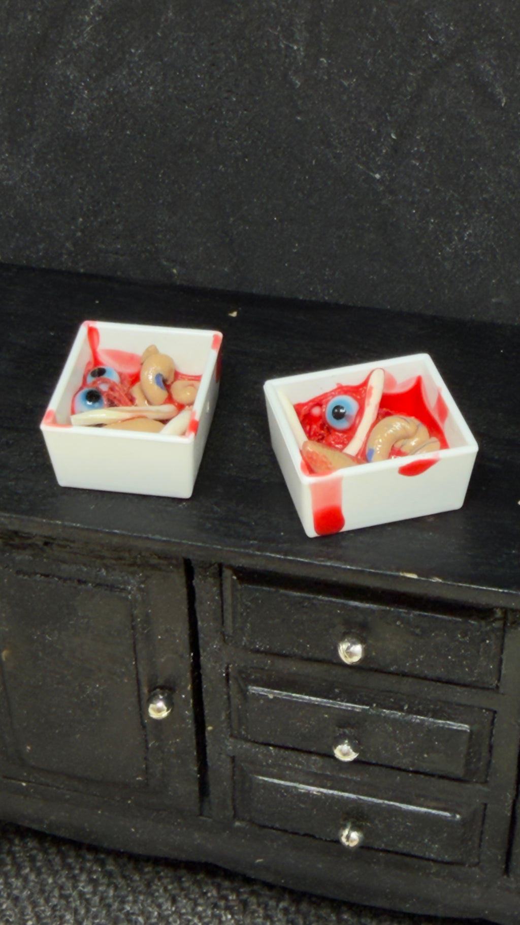 Miniature Gore Tray for Haunted Dollhouses