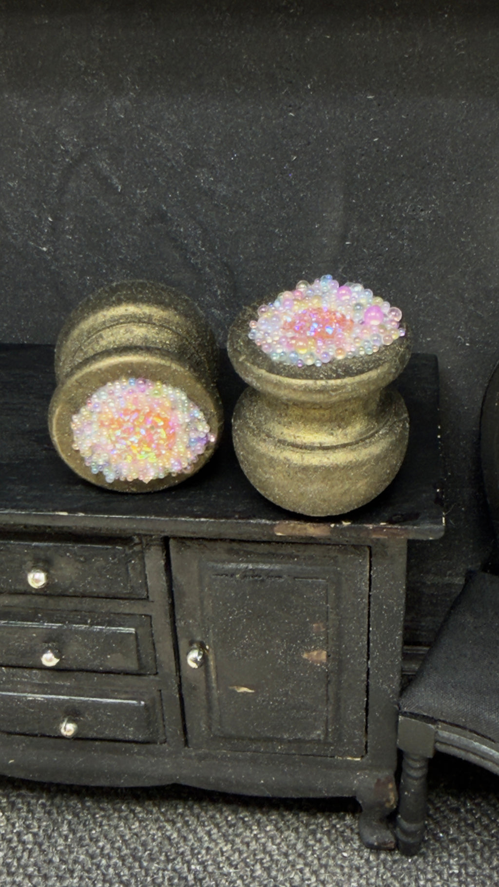 Bubbling Cauldron Miniature Pot for Dollhouses