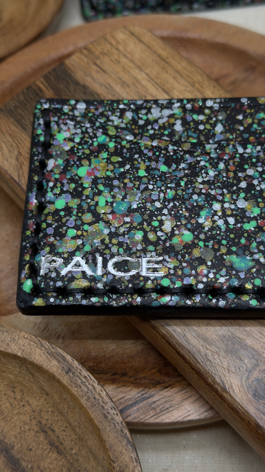 PAICE Speckled Card Wallet — UV Reactive