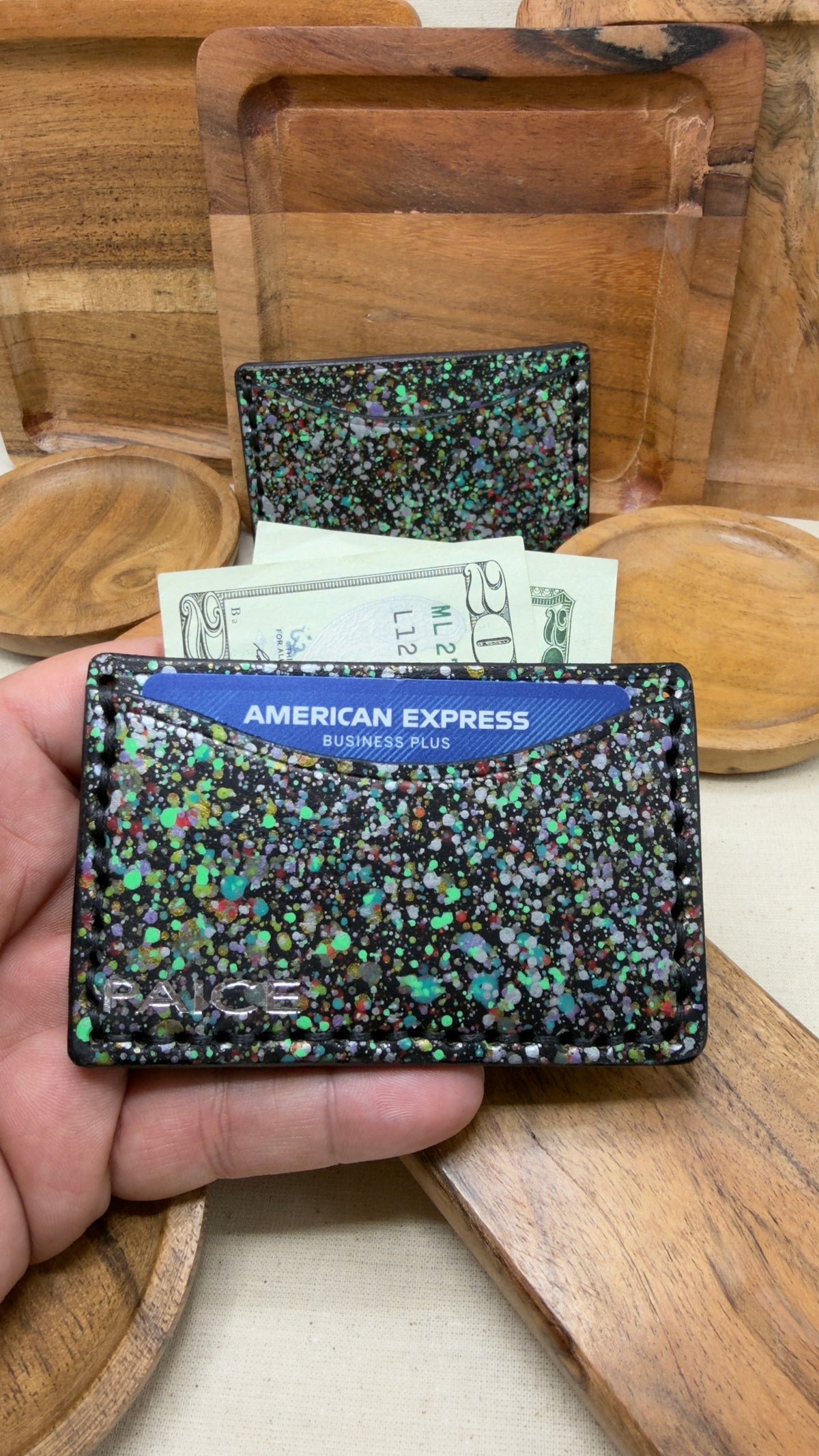 PAICE Speckled Card Wallet — UV Reactive
