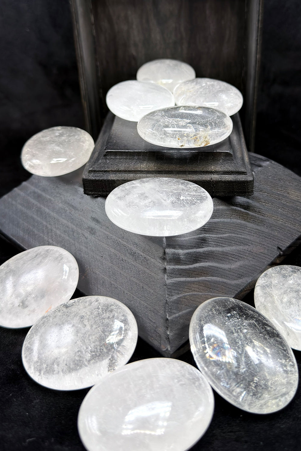 Clear Quartz Palm Stone