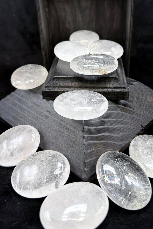 Clear Quartz Palm Stone