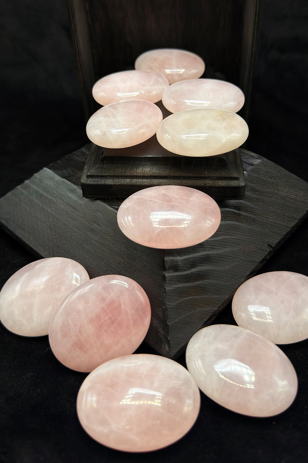 Rose Quartz Palm Stone