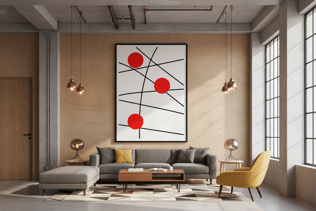 Abstract Print — Industrial Loft