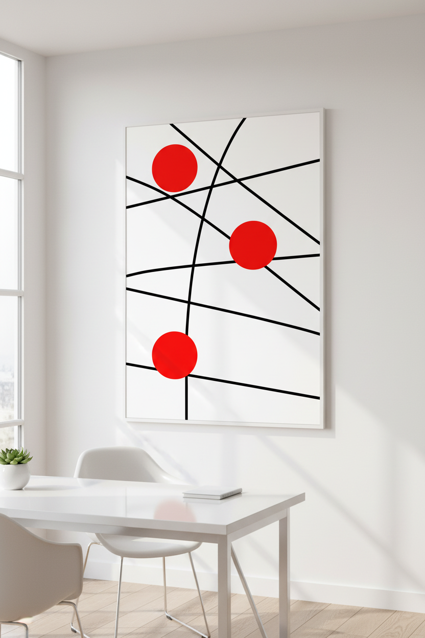 Abstract Print — Modern Home Office