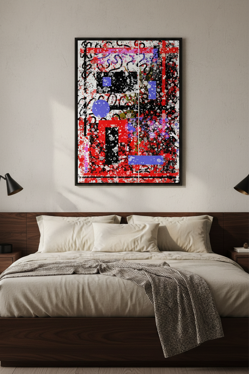 Bedroom interior product shot