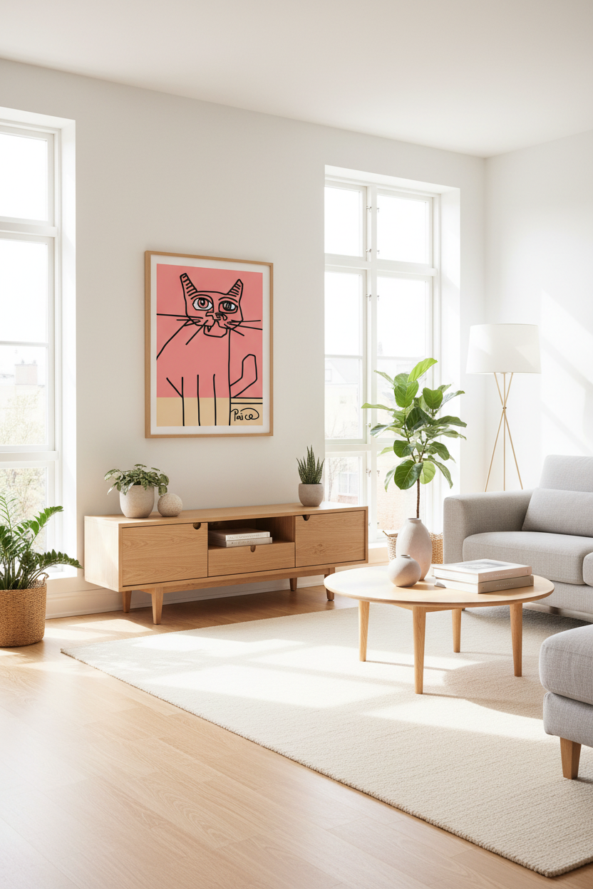 Cat Print Interior 1