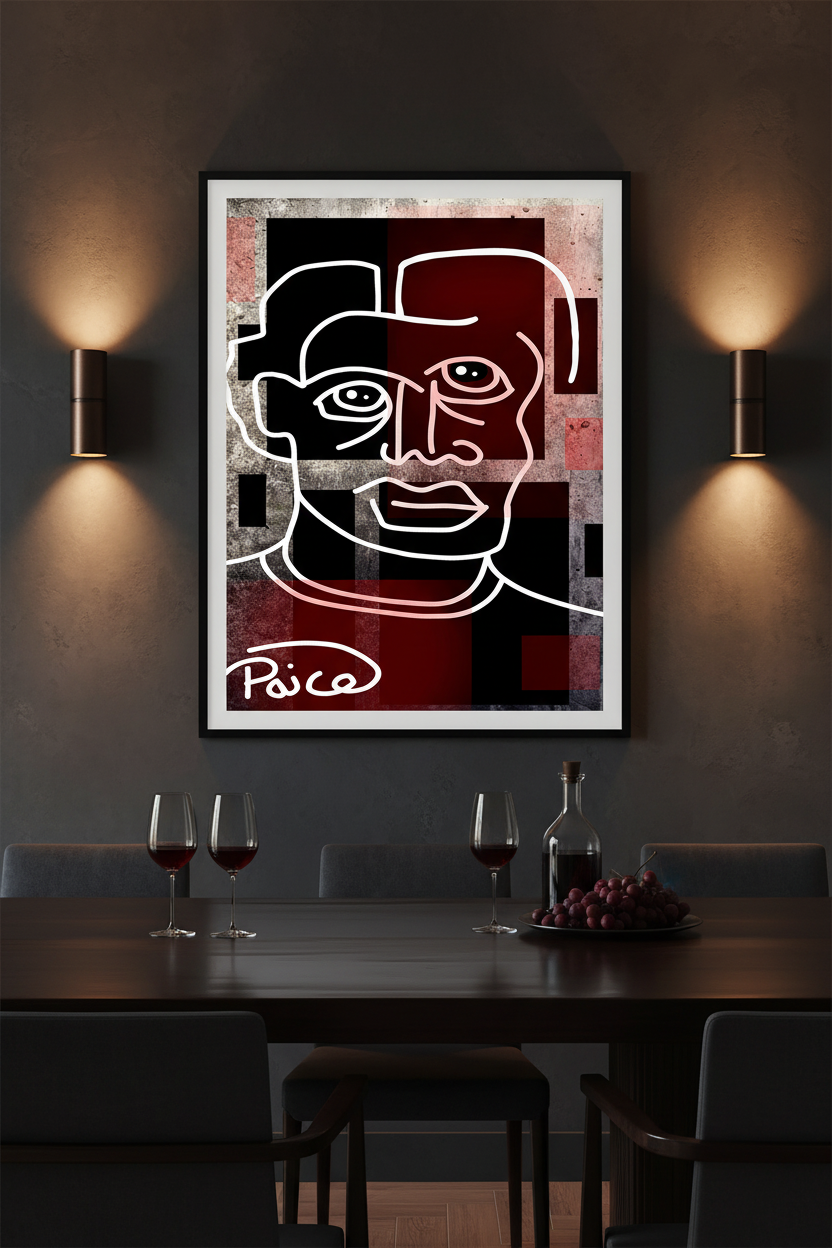 Concrete Portrait — Dark Luxury Lounge Mockup