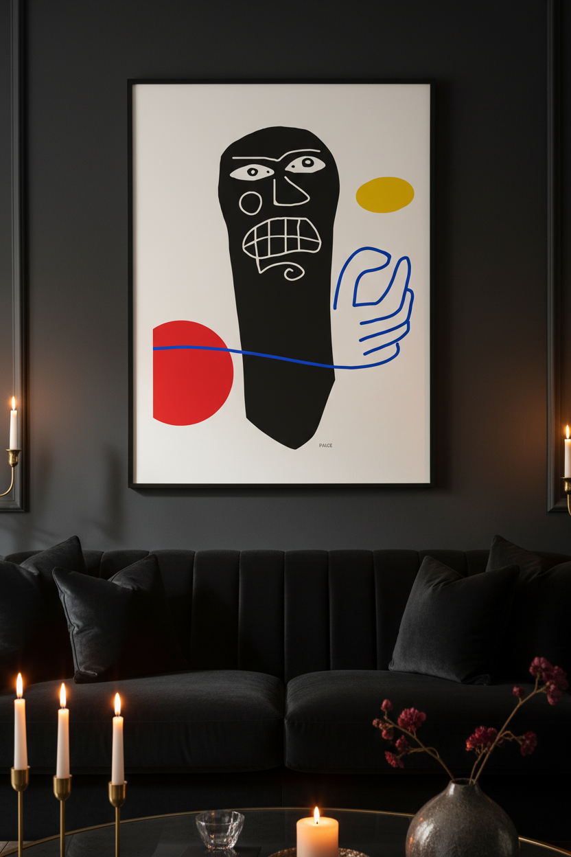 CT01 — Dark Living Room