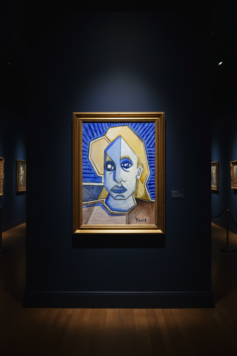 Cubist Woman - Exact Art Portrait