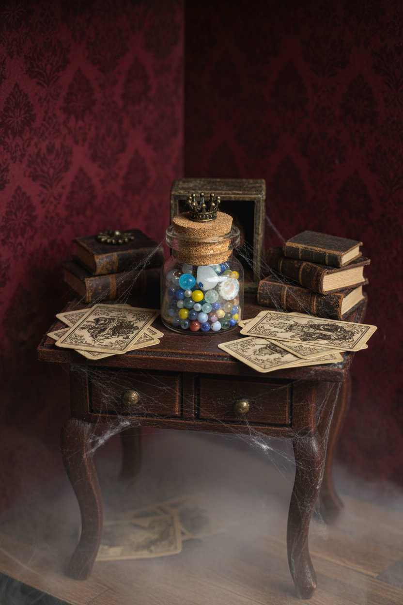 Divination Jar Fortune Teller Scene