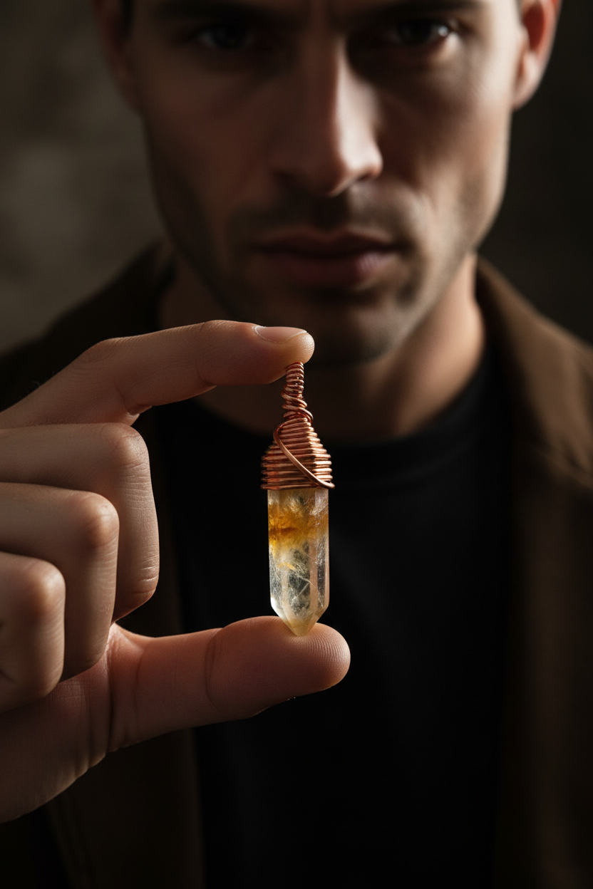 Fire Quartz - Hand Detail