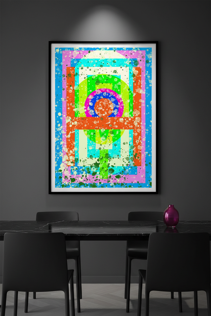 Moody dining room product photo