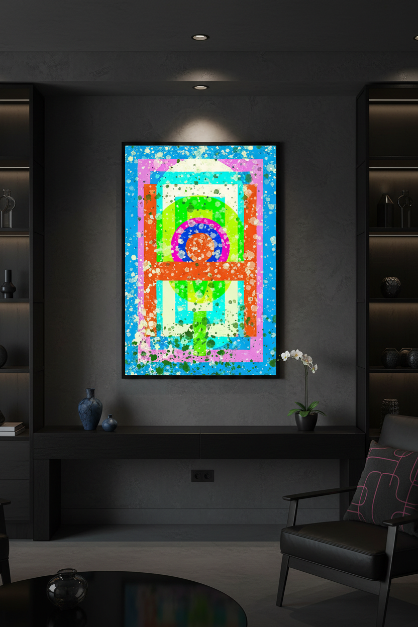 Moody living room product photo
