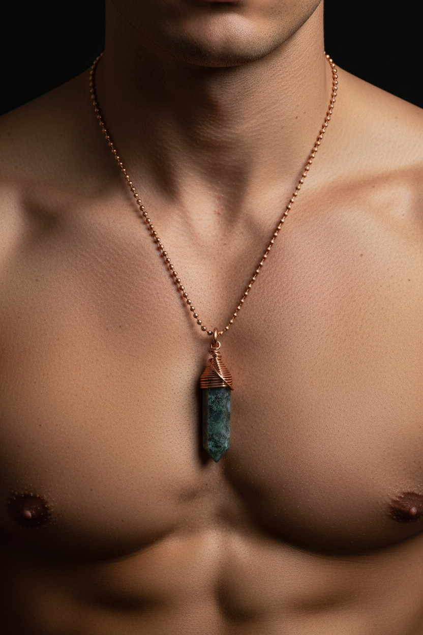 Moss Agate - Chest Shot