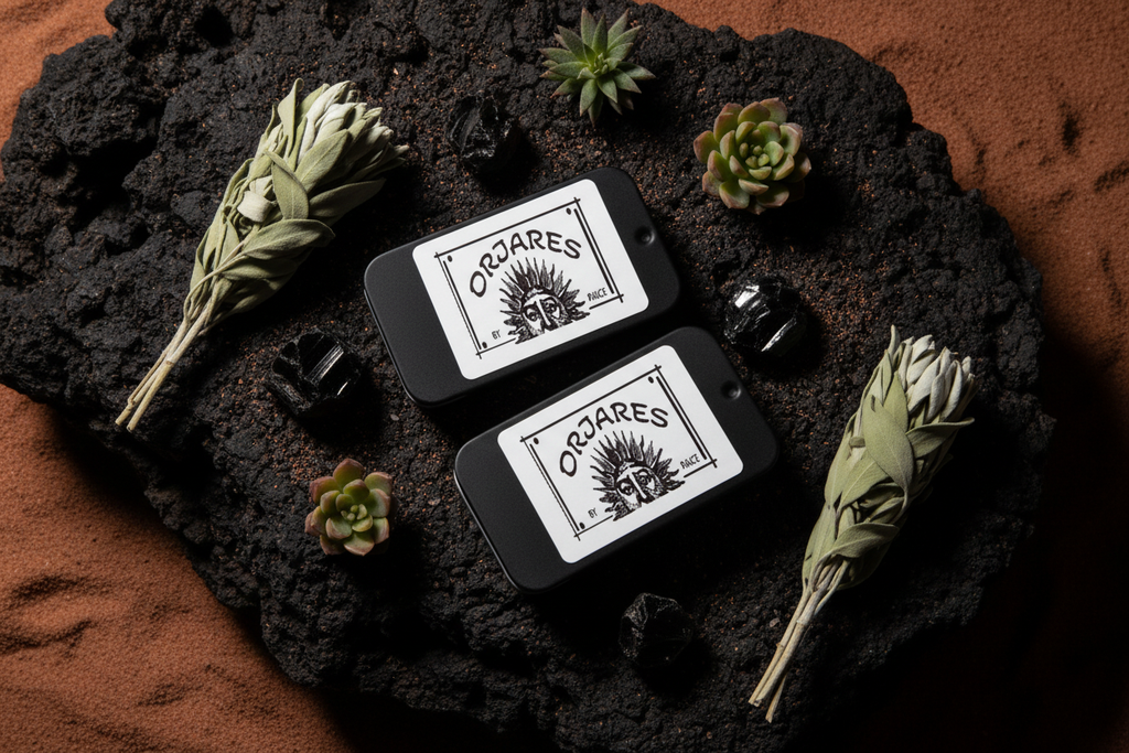 ORJARES Dark Flatlay