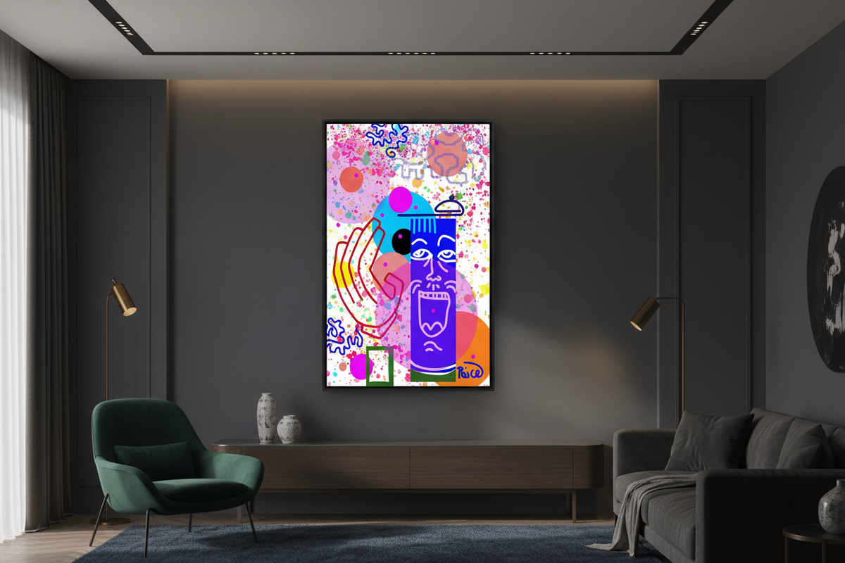Paice Art in Dark Moody Interior