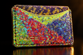 PAICE rainbow wallet macro shot
