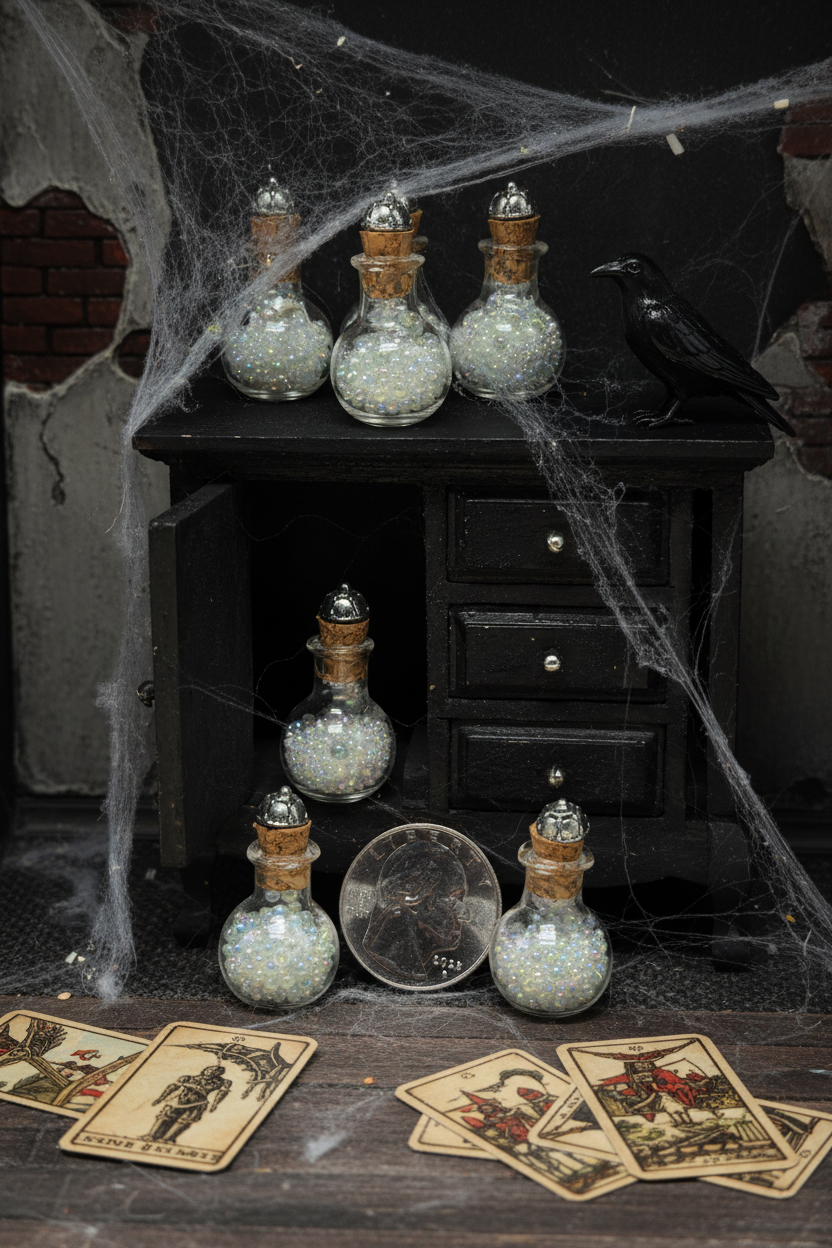 Potion Vial Cabinet Scene