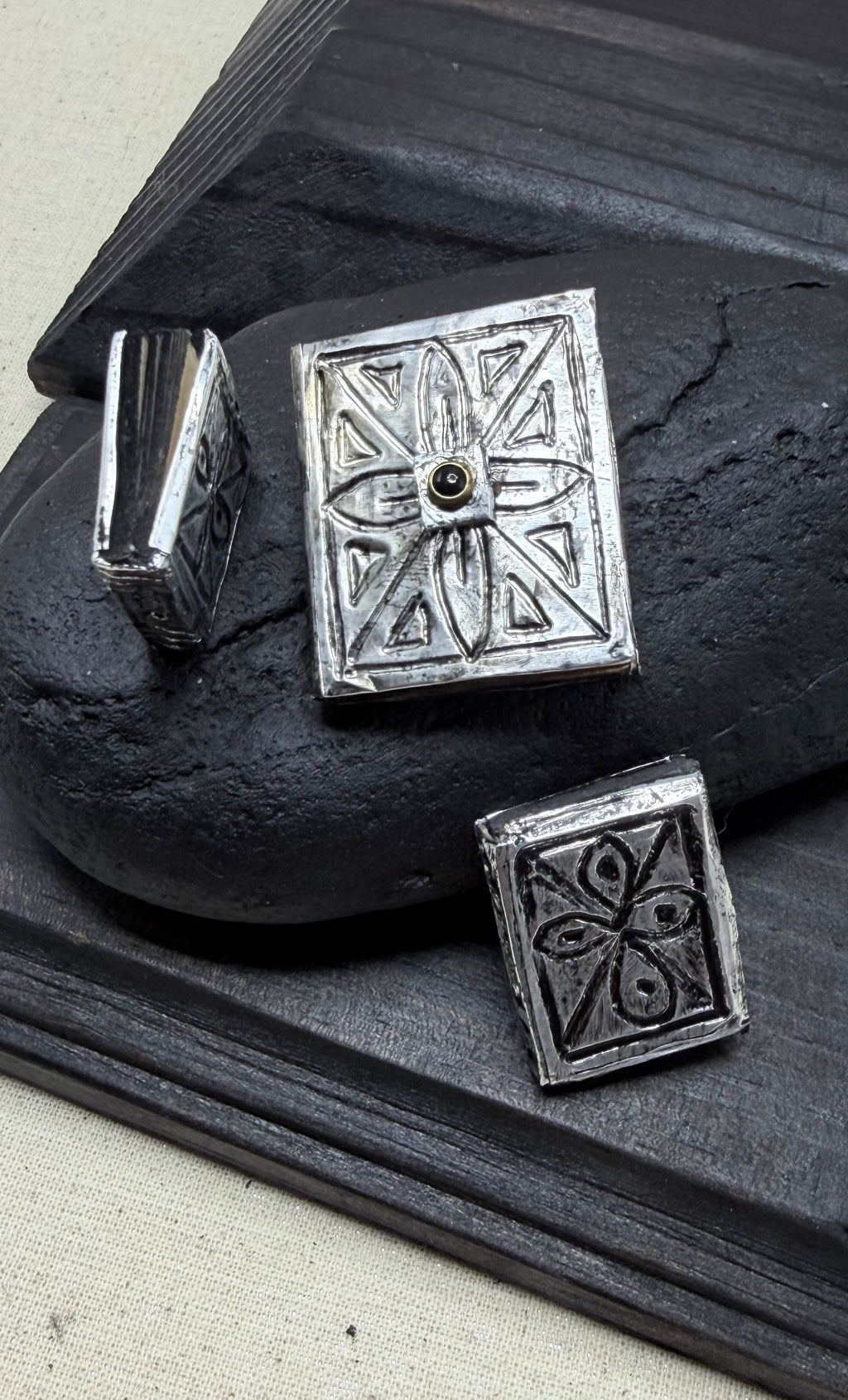 Miniature Silver Book Set