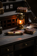 Single scroll on ship captain's desk