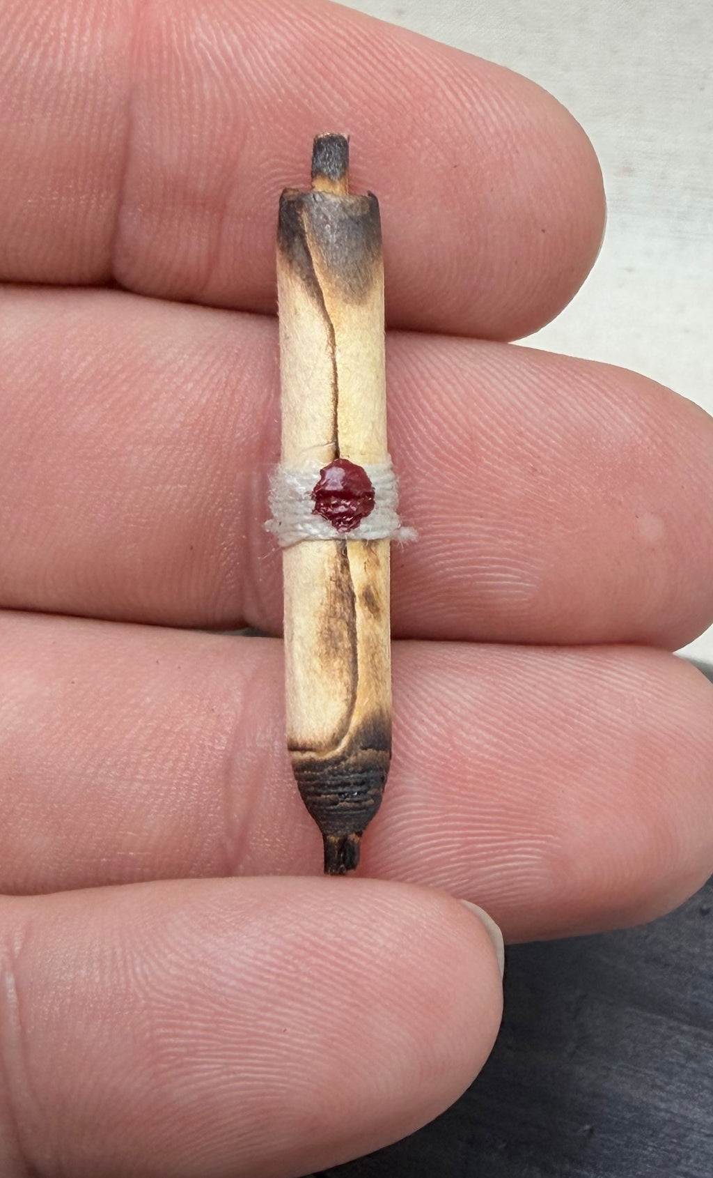 The Missive — 1:12 Miniature Burnt Scroll Set
