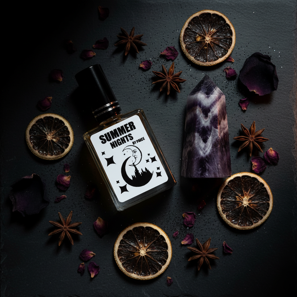 Summer Nights – Dark Flatlay