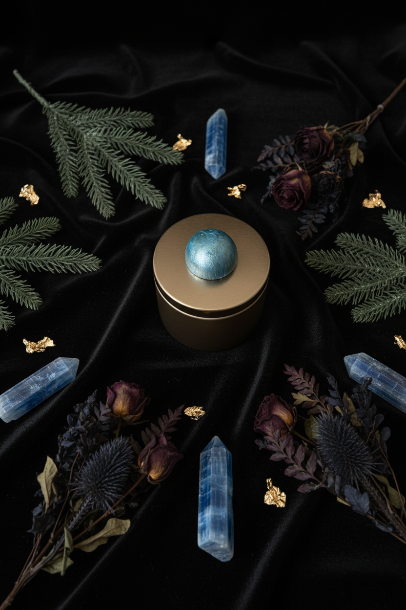 Sweet Dreams Black Velvet Flatlay