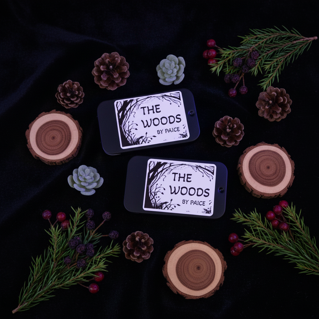 The Woods – Black Velvet Flat Lay
