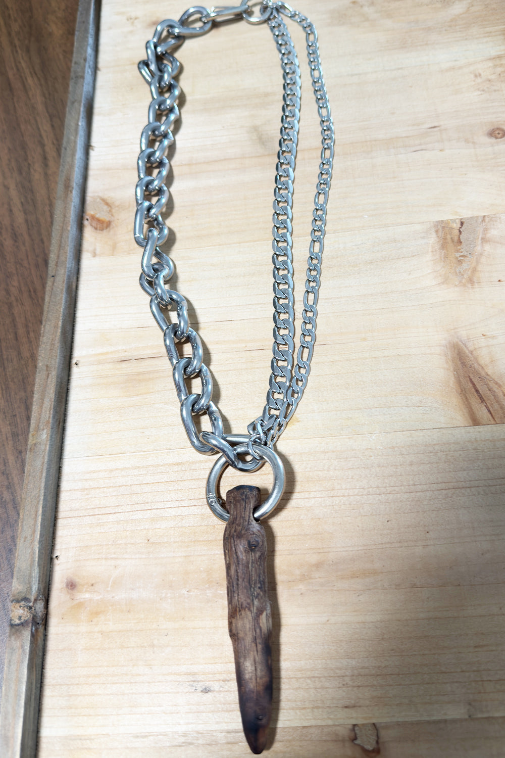Men's Black Sage Wood Blessed Pendant Necklace