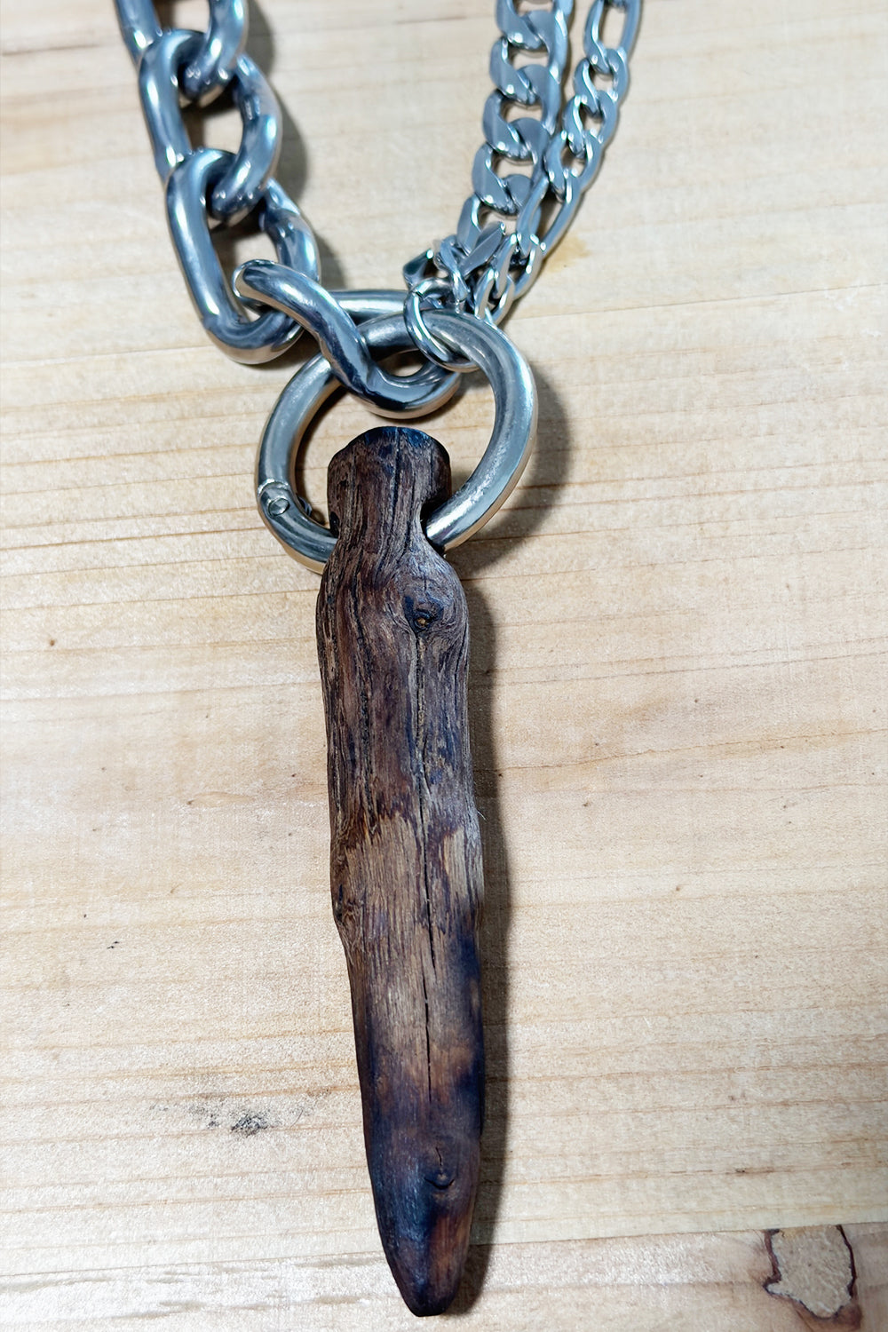 Men's Black Sage Wood Blessed Pendant Necklace